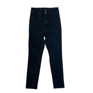 We the Free Black High Waisted Stretchy Jeans Sz 32